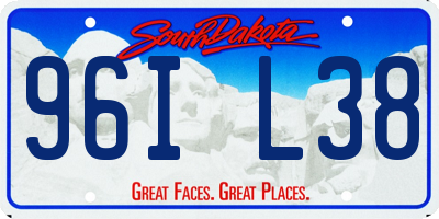 SD license plate 96IL38