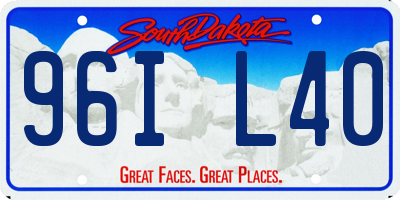 SD license plate 96IL40