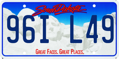 SD license plate 96IL49