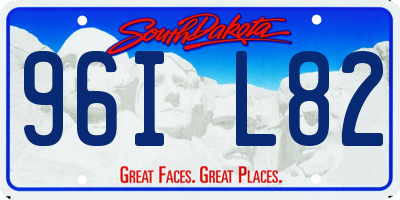 SD license plate 96IL82