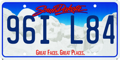 SD license plate 96IL84