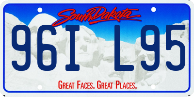 SD license plate 96IL95