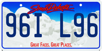 SD license plate 96IL96