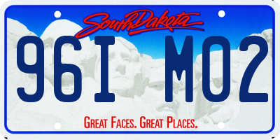 SD license plate 96IM02