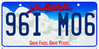 SD license plate 96IM06