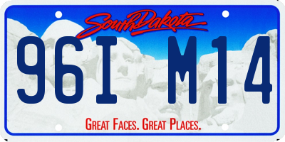 SD license plate 96IM14