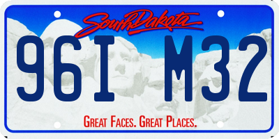 SD license plate 96IM32