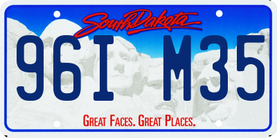 SD license plate 96IM35