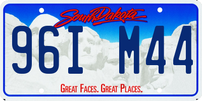 SD license plate 96IM44