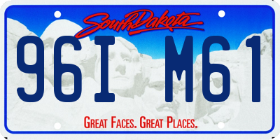 SD license plate 96IM61