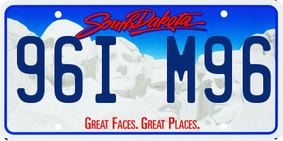 SD license plate 96IM96