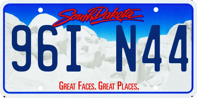 SD license plate 96IN44