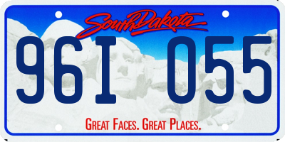 SD license plate 96IO55