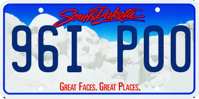 SD license plate 96IP00