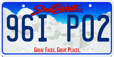 SD license plate 96IP02