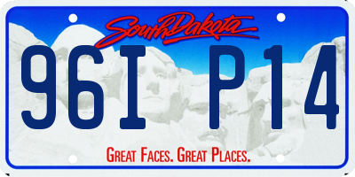 SD license plate 96IP14