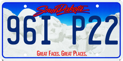 SD license plate 96IP22