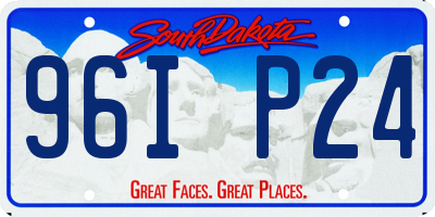 SD license plate 96IP24