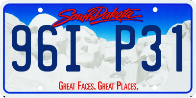 SD license plate 96IP31