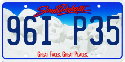 SD license plate 96IP35