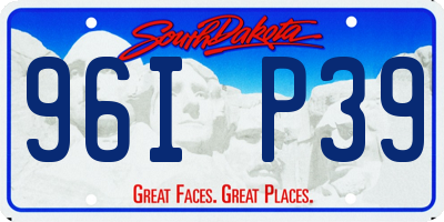 SD license plate 96IP39