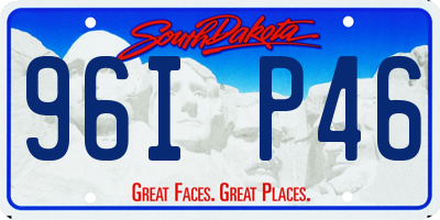 SD license plate 96IP46