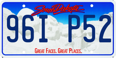 SD license plate 96IP52