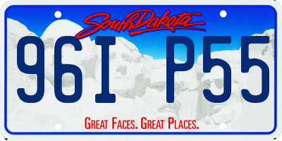 SD license plate 96IP55