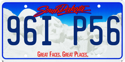 SD license plate 96IP56
