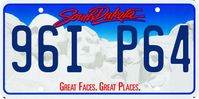 SD license plate 96IP64