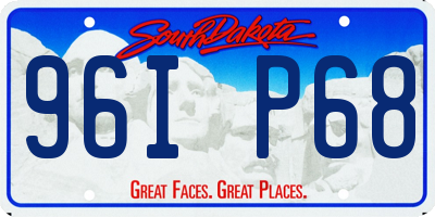 SD license plate 96IP68