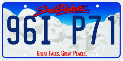 SD license plate 96IP71
