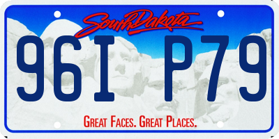 SD license plate 96IP79