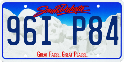 SD license plate 96IP84