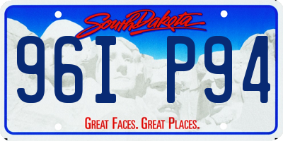 SD license plate 96IP94