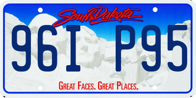 SD license plate 96IP95