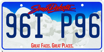 SD license plate 96IP96