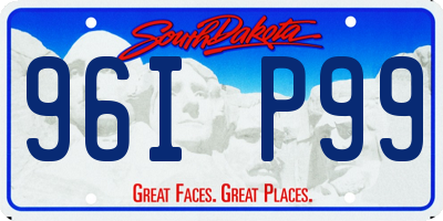 SD license plate 96IP99