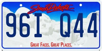 SD license plate 96IQ44