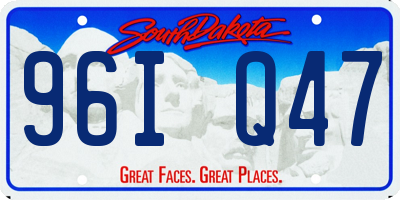SD license plate 96IQ47