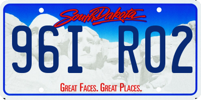 SD license plate 96IR02
