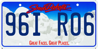 SD license plate 96IR06