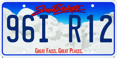 SD license plate 96IR12
