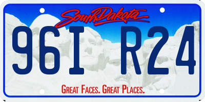 SD license plate 96IR24