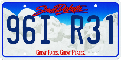 SD license plate 96IR31