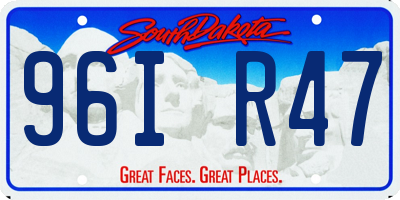 SD license plate 96IR47