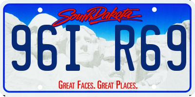 SD license plate 96IR69
