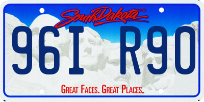SD license plate 96IR90