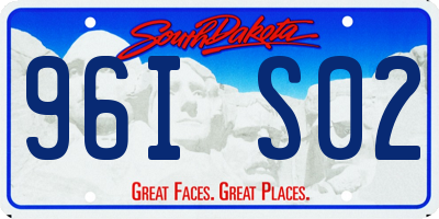 SD license plate 96IS02