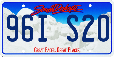 SD license plate 96IS20